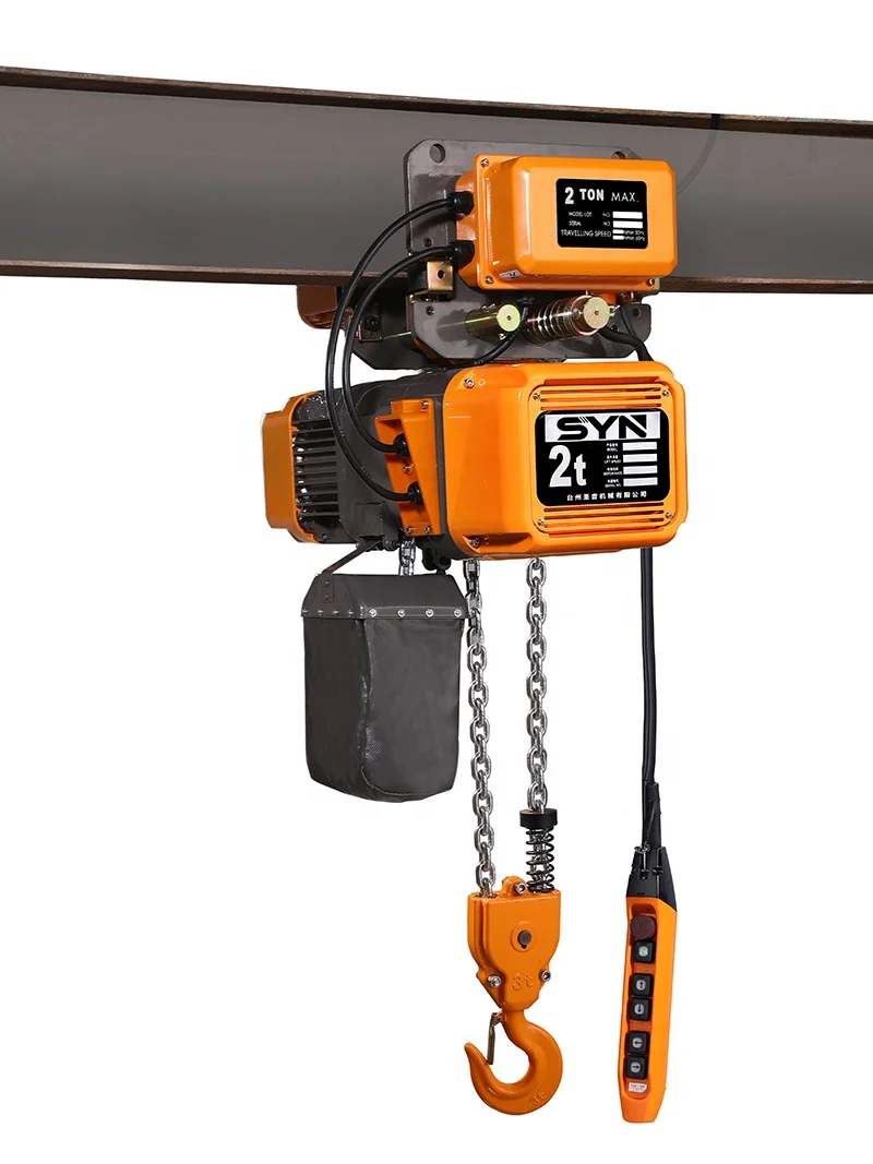 3t single chain Chain electric hoist 1 ton cheap hook chain Operation type electric hoist