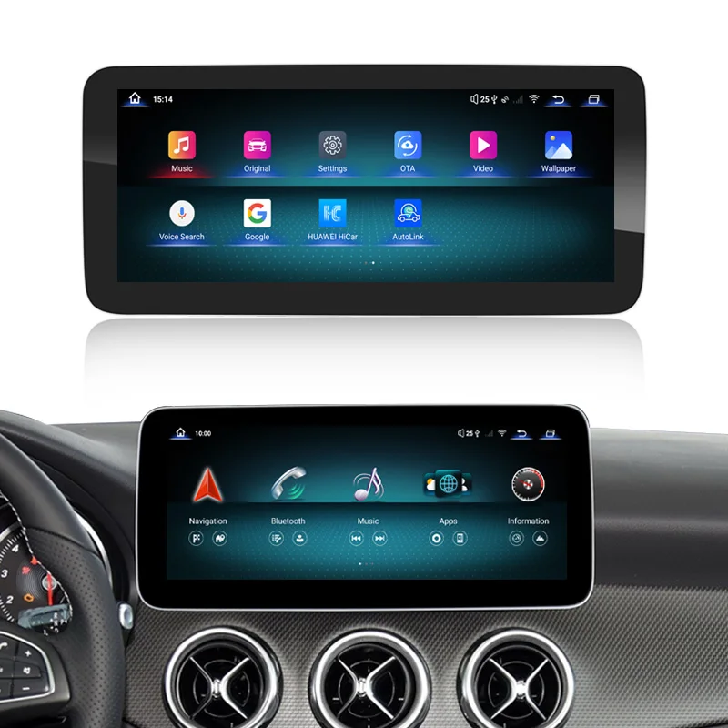 10 25 дюймов Snapdragon 668 дисплей для GLA CLA 200 250 180 C117 45 AMG Android 13 Модернизированный Радио сенсорный экран