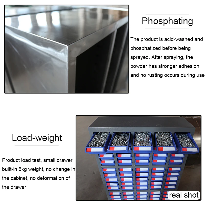 52 Drawer Spare Parts Plastic Storage Cabinet for Electronic Parts Store