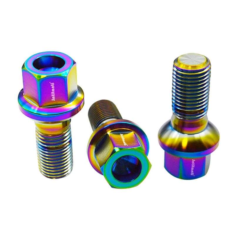 M14x1.25x45mm Gr5 Titanium Alloy Car Wheel Bolt Screw Fit For Benz