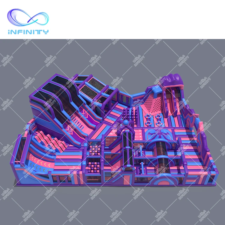 Customized ultra infinity theme park inflatable amusement kids park inflatable bounce park
