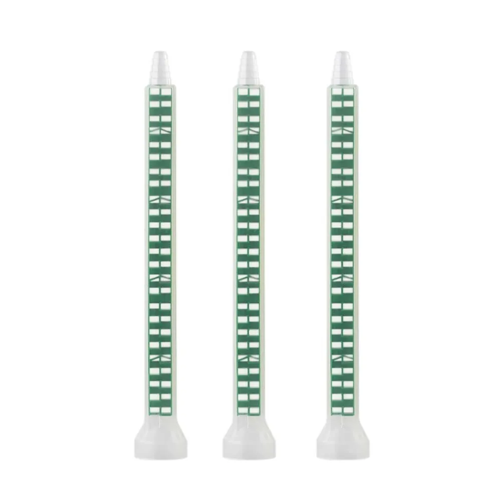 Resin Static Mixer Mixing Nozzles Duo Epoxies of Green Rectangular 08-24(Round Mouth)