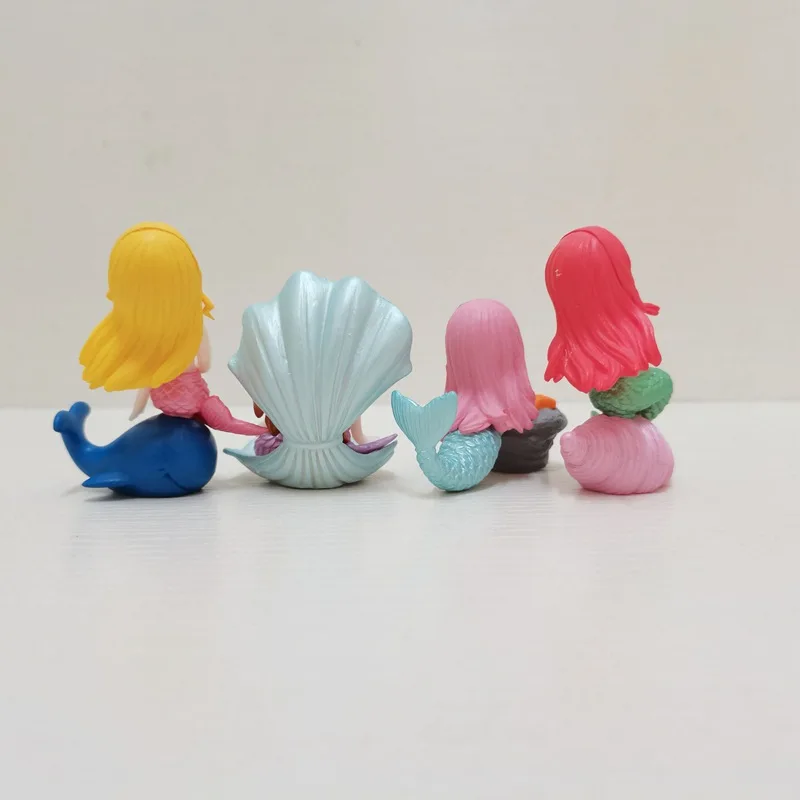 figurines Home Aquariums Fish Tank Decor Micro Landscape Ornaments Plastic Figure Girl Seashell Mermaid