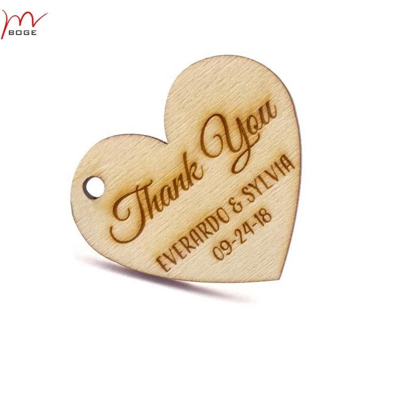 Personalized Engraved  wood wedding favors heart keychain wedding favour gift heart keychain