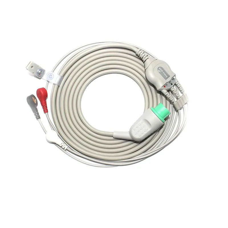 Lefu ECG electrodes wire ECG lead wire ECG snap tens electrode lead wire cable