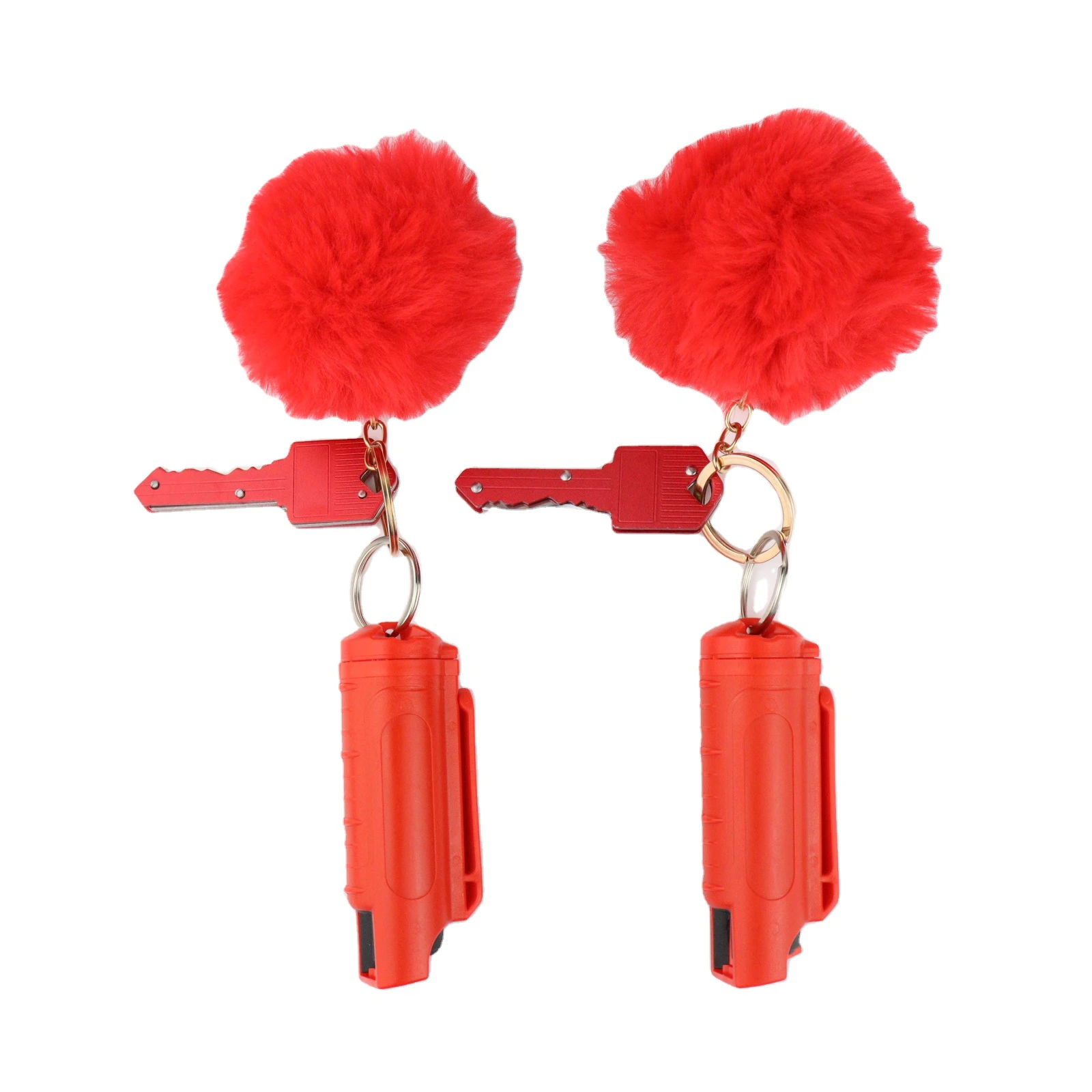 Набор брелоков для самообороны для женщин, милый розовый брелок для ключей, 20 мл