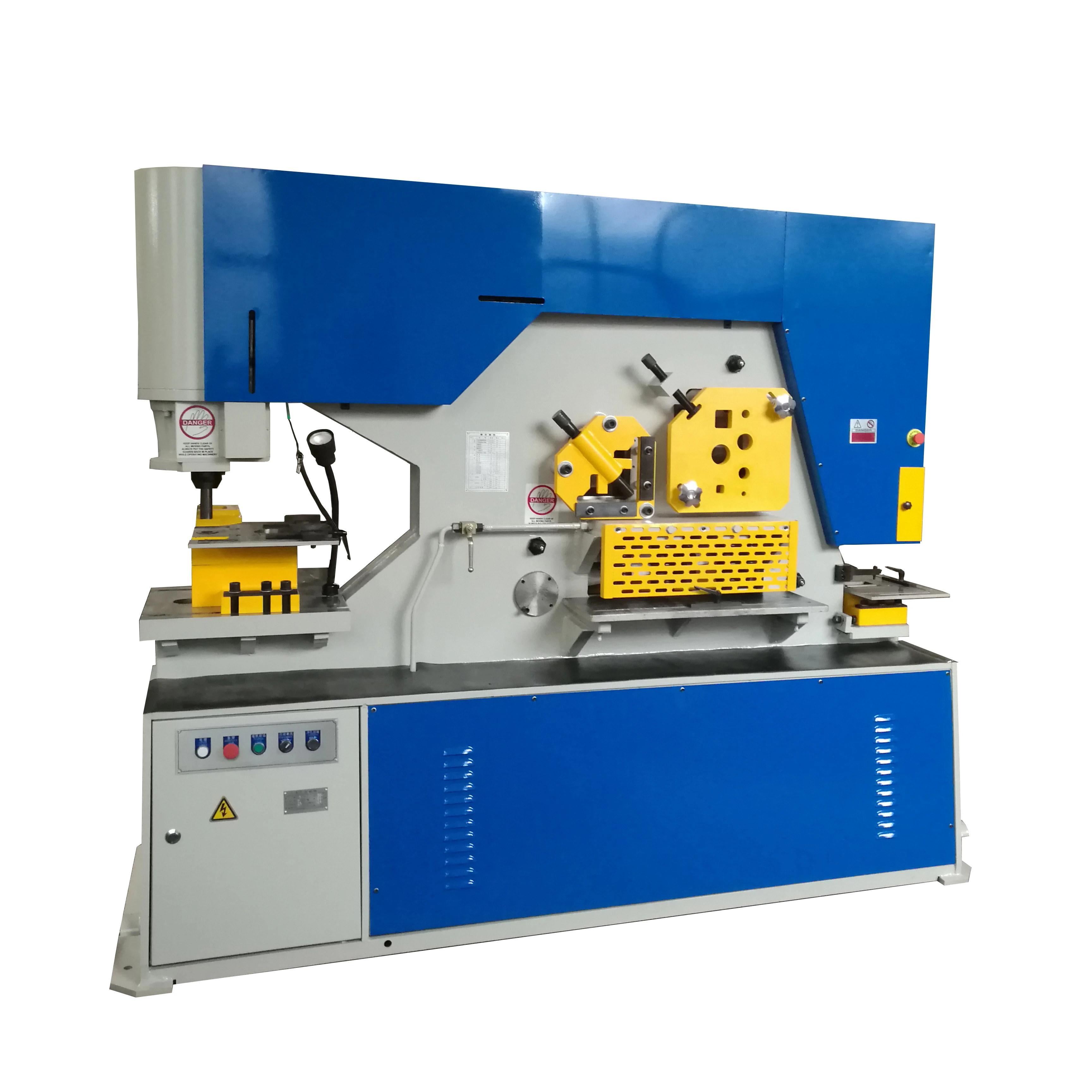  Economic Universal Hydraulic Ironworker China Manufacturers Price Safety Shearing Punching Bending And Notching