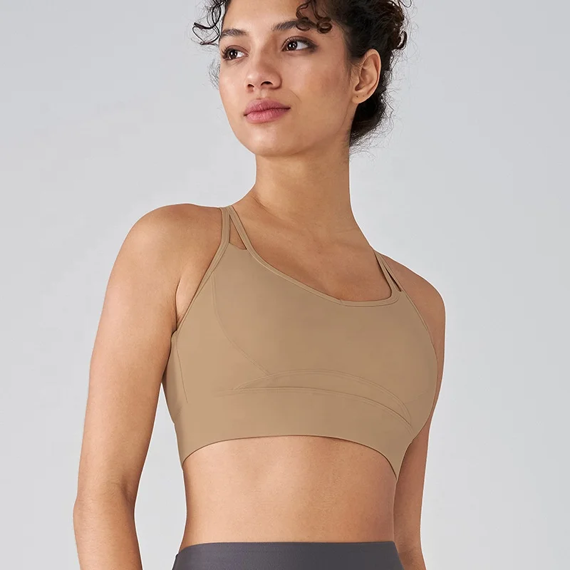 Women Soft Compression Supportive Lightweight Halter Neck Training Bra