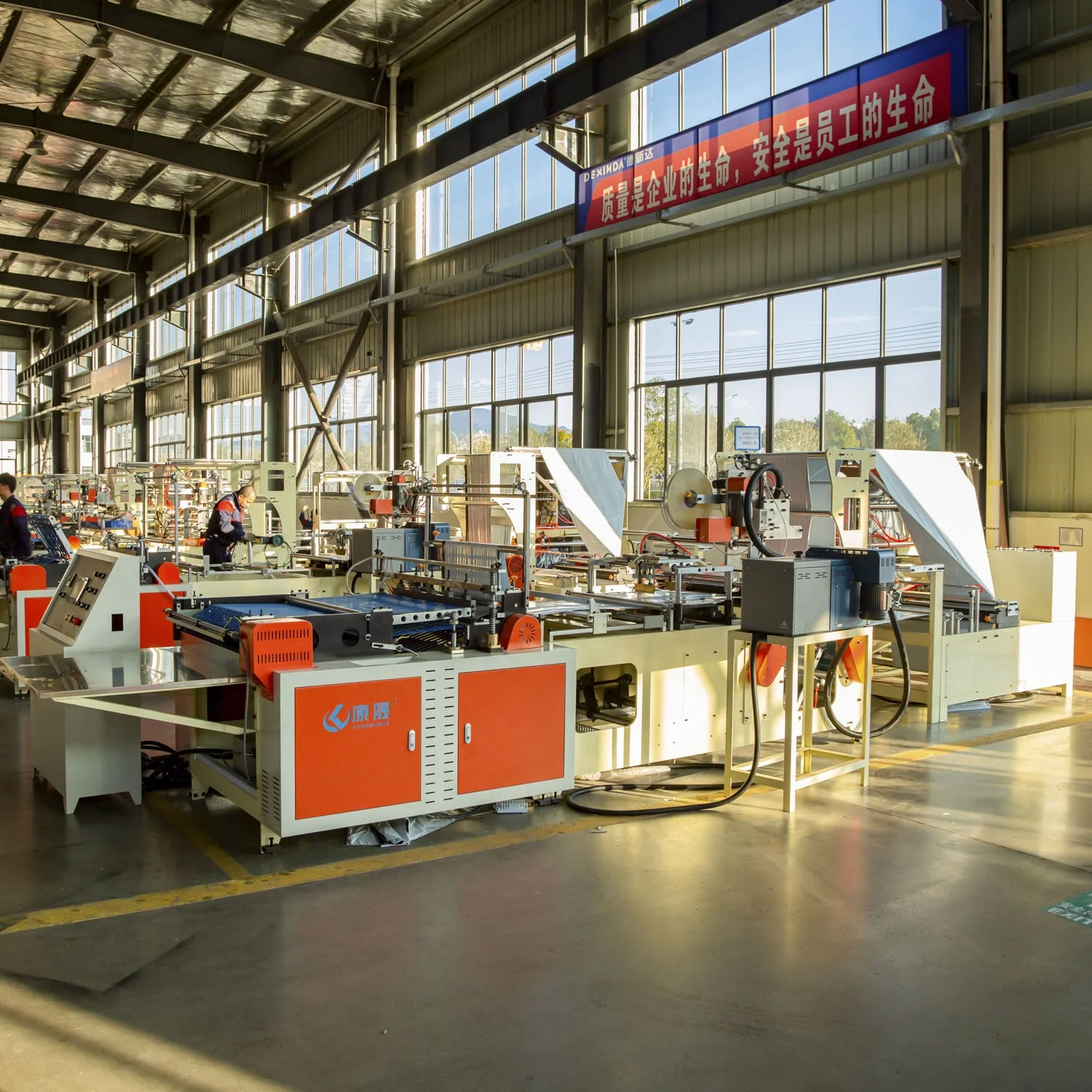 High speed good performance e-commerce packaging all-in-one courier polythene  bag making machine