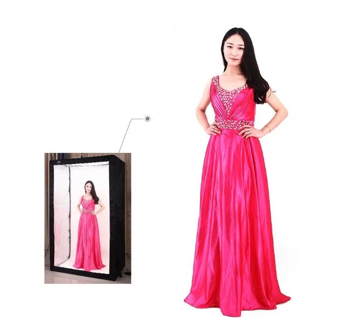 deep 60cm 80cm 120cm Folding Photo Studio Softbox Lightbox tabletop Shooting foldable Tent photobox for with dimmer