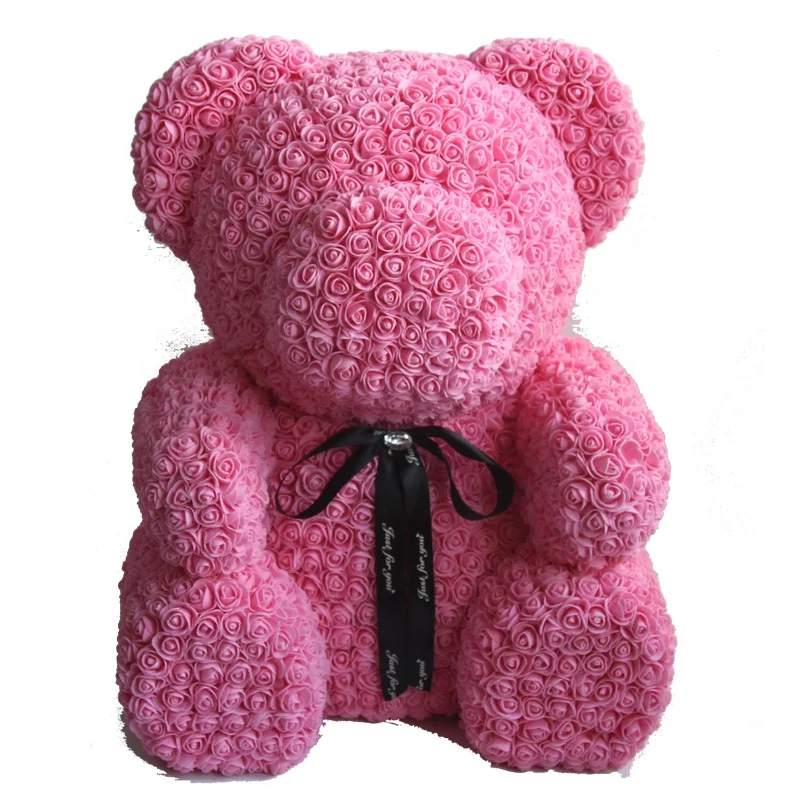 high quality giant forever pe foam rose teddy bear 70 cm for valentine christmas graduation with gift box