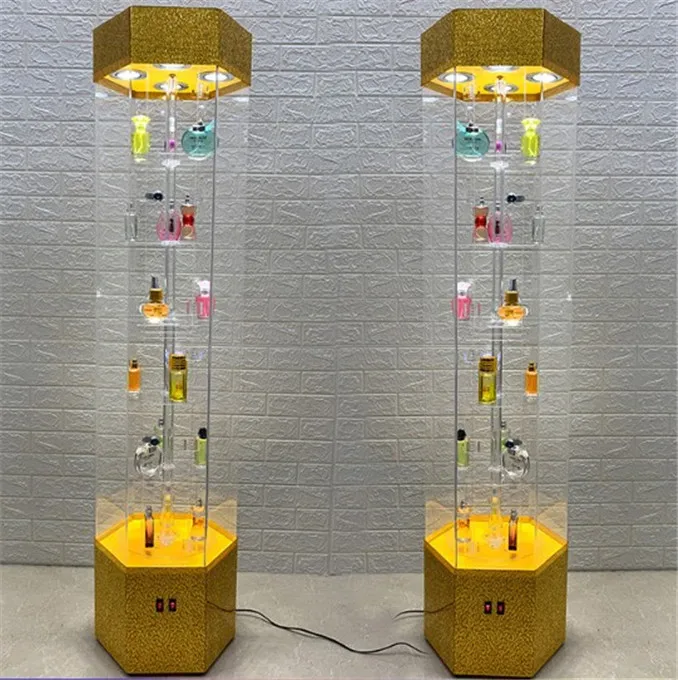 Free Design Lockable Desktop Acrylic Box Display, New Products Acrylic Led Lighting Display Case