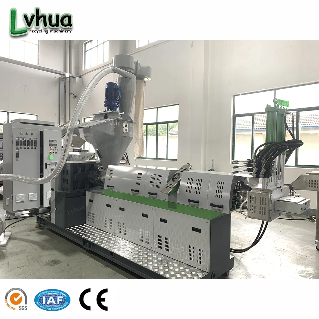100-1000kg/h capacity of PP PE film waste plastic recycling granulating agglomerator