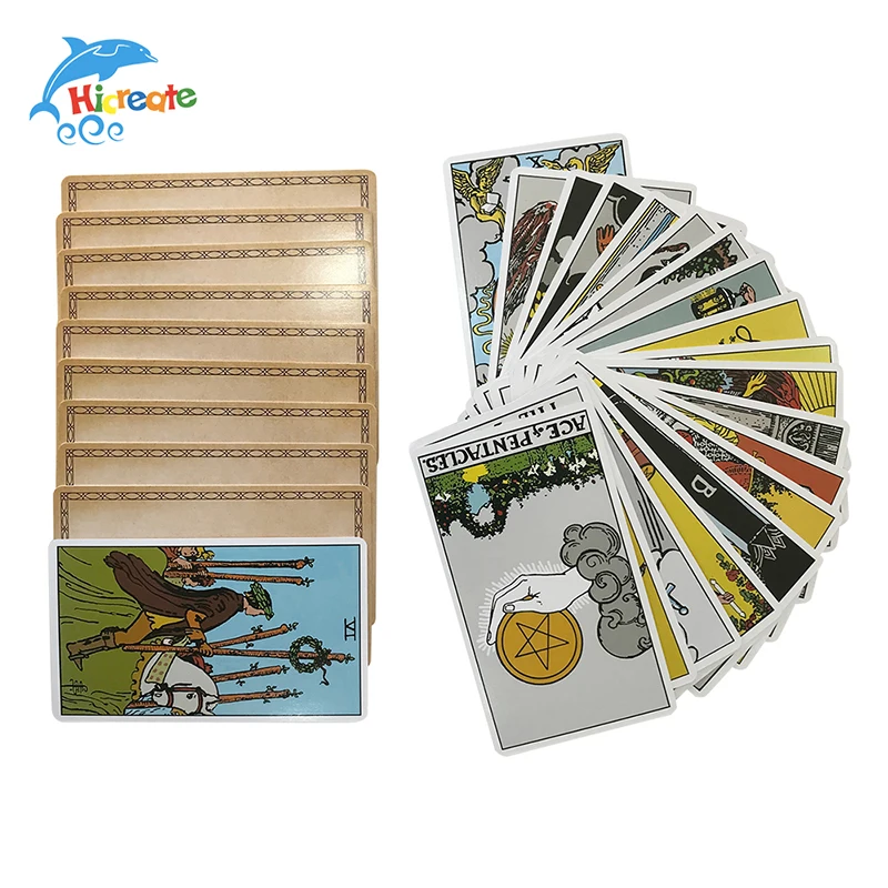 Wholesale Printing Affirmation Cartas Custom Motivational Inspirational Positive Oracle Decks Game Tarot Cards With Guidebook