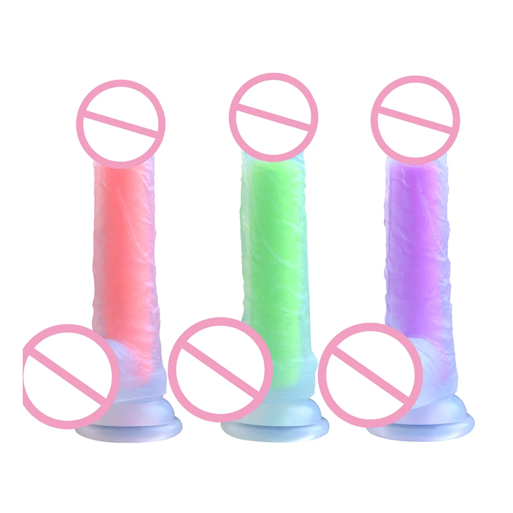 
New Design Gay Lesbian Masturbation Adult Toy Realistic Dildo Penis Sucking Cup Colorful Rainbow Sex Dildo for Female Vibrator 