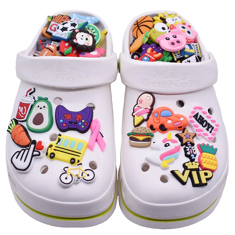 PVC rubber 3D shoe lace charms rabbit cross clog animal custom designer wholesale shoe shoe charms