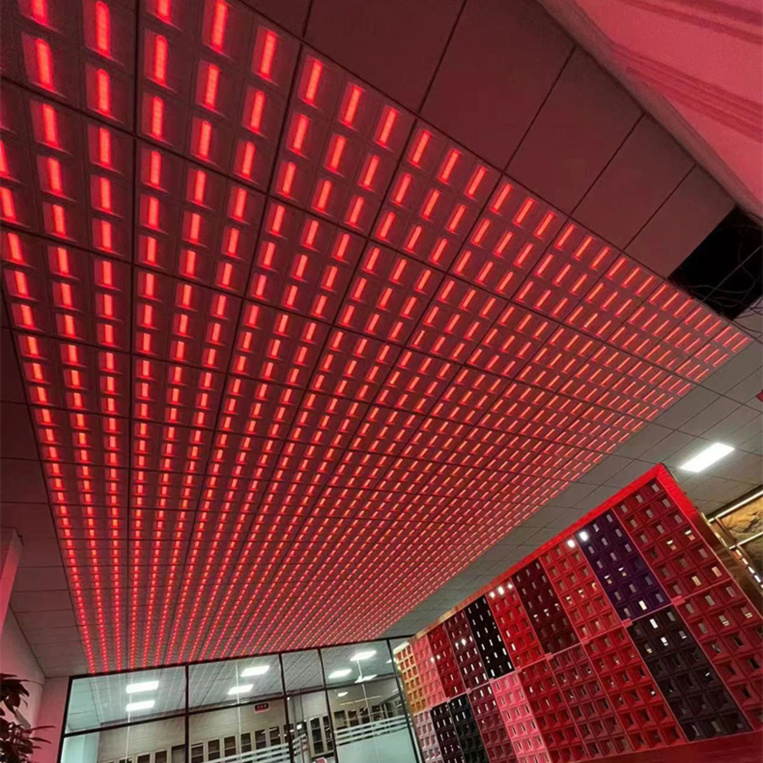 Factory Price  3D  PU Stone Wall Panel  with  LED Light PU stone Ceiling