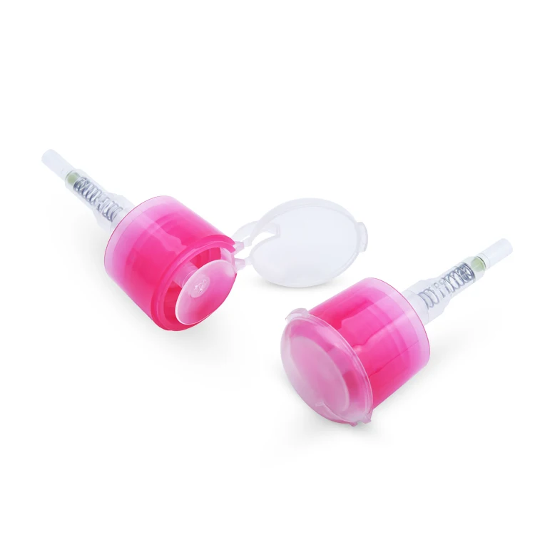 Plastic 24/410 nail polish remover cleansing pump empty PET nail pump bottle,nail pump dispenser bottle,pink pump bottle nail