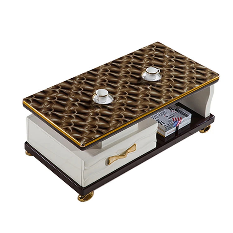 New design Manufacturer wooden coffee table living room furniture classical industrial mdf top modern wood coffee table