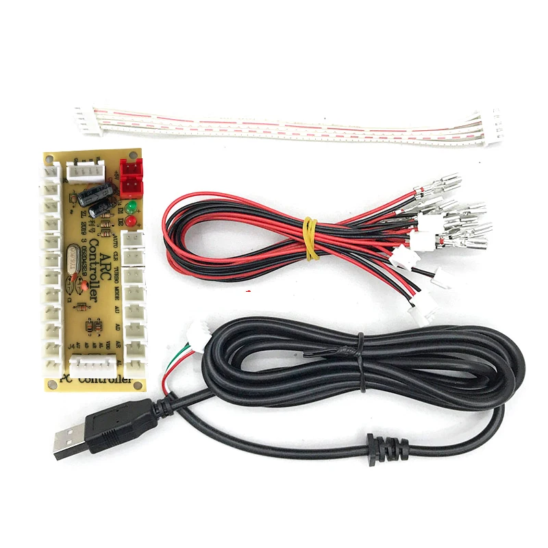 DIY аркадный чип с нулевой задержкой USB-кодер плата ПК к джойстику панель управления для MAME 2pin кнопки