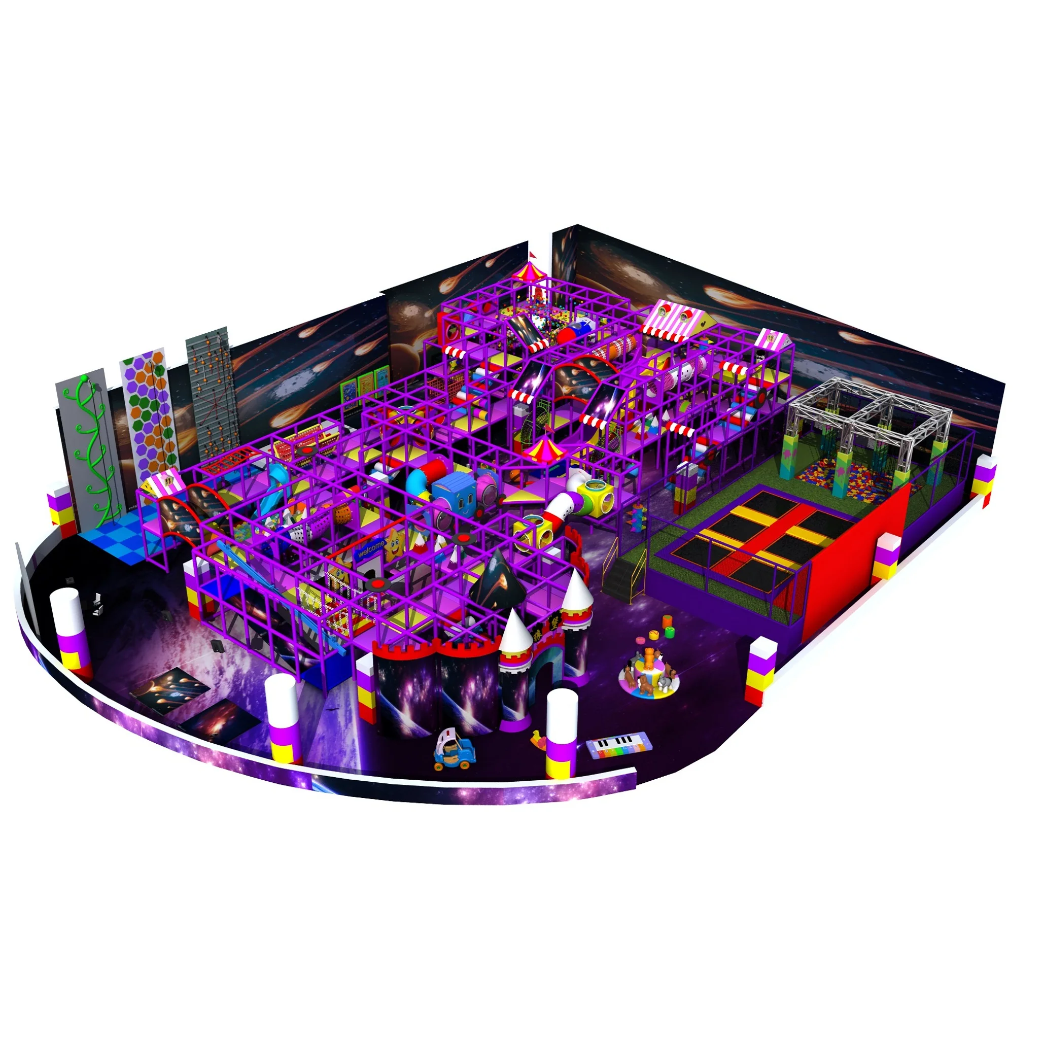 Attractive Children commercial interior playground