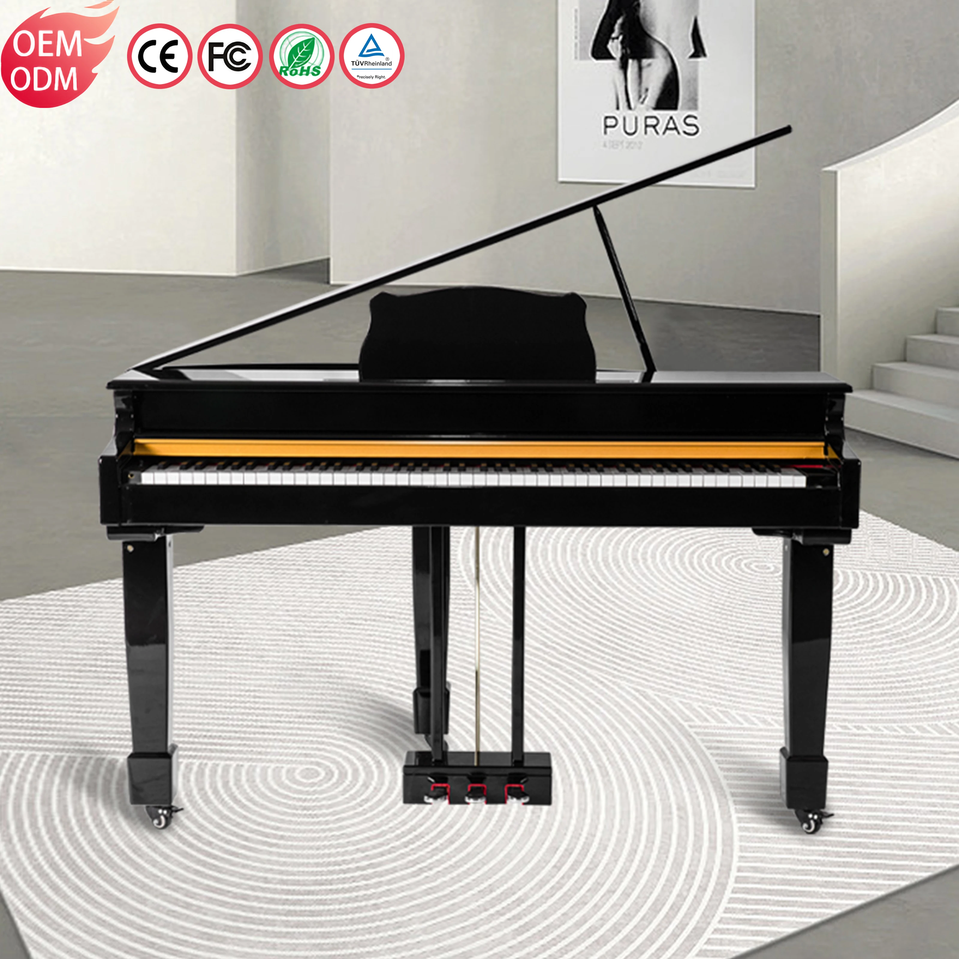 KIMFBAY piano 88 keys electric piano portable grand piano acoustic