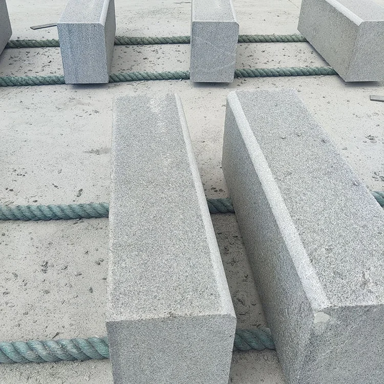 Granite  Border Upstand G654  Road Side Stone Price, Standard Kerbstone Sizes Chinese Gey granite kerbs