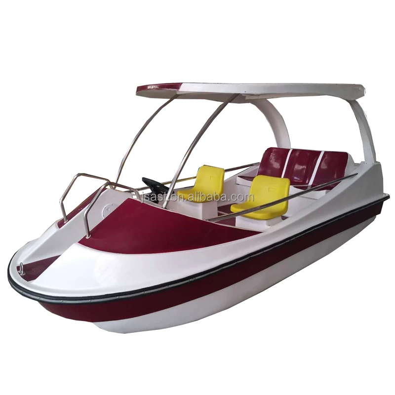 The latest 4.1m electric boat self-draining inflatable swimming pool Imported engine stainless steel speed boat