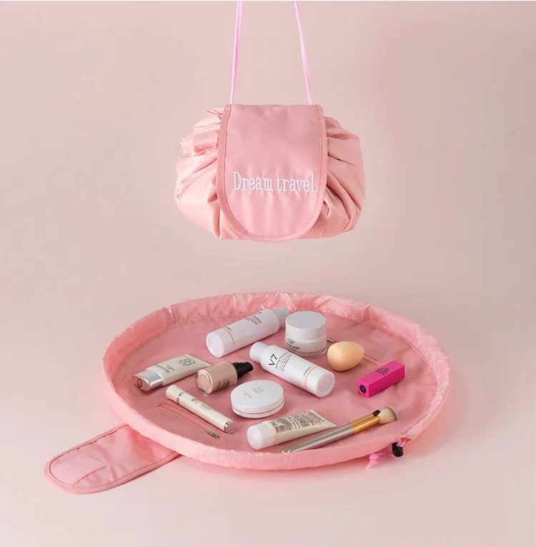 Simple Waterproof Travel Toiletry Makeup Bag Cosmetic Tote Foldable Organizer