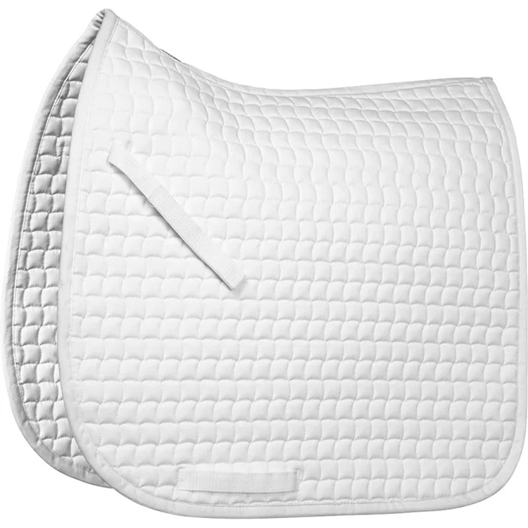 Luxury English Black Green Satin Equestrian Dressage Jump Horse Saddle Pad Set