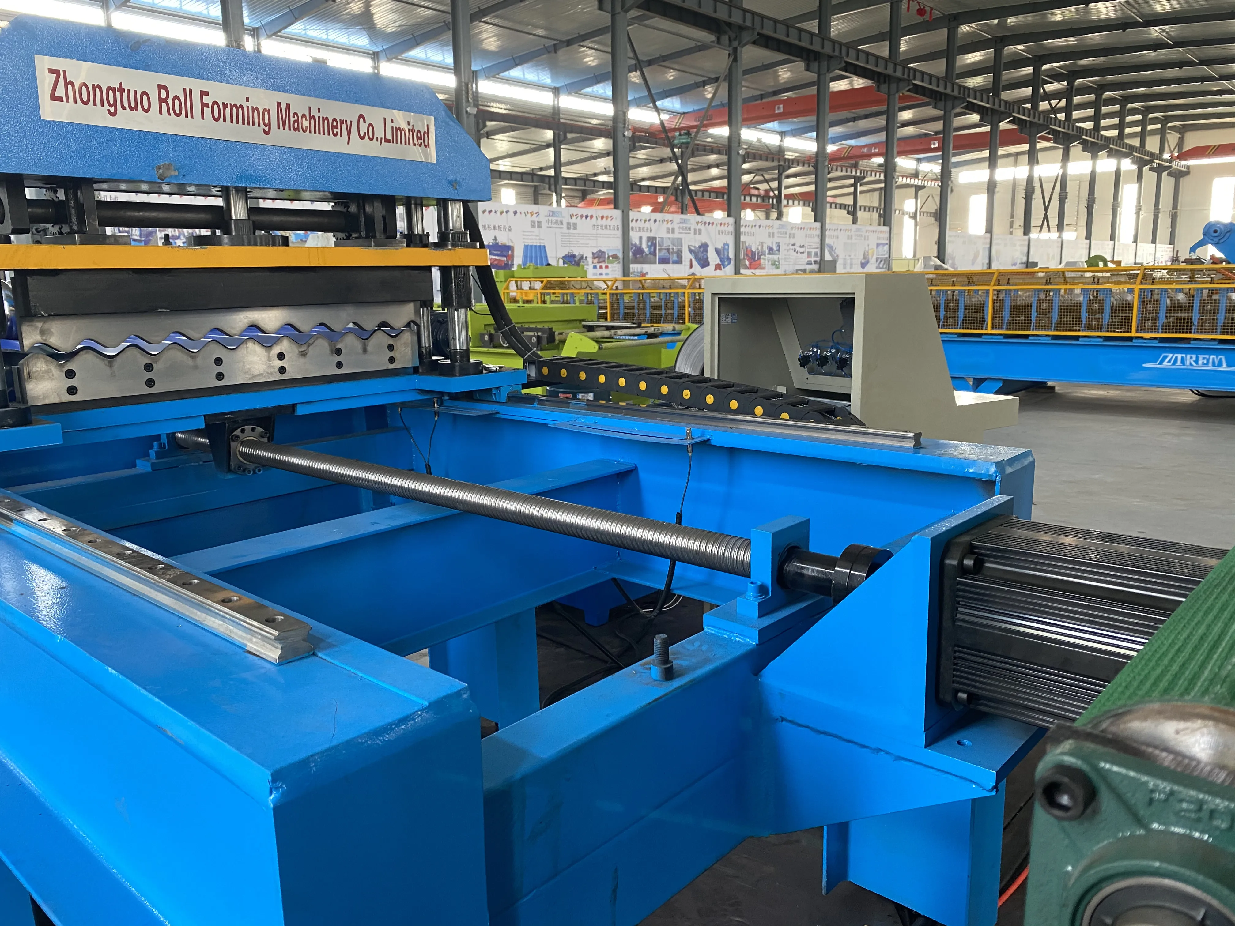 High speed water waved corrugated zinc sheet making production line bending machine 