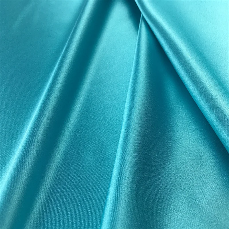 Fashionable Latest printing satin finished designs 95% Polyester 5% Spandex Blend Stretch Satin Fabric