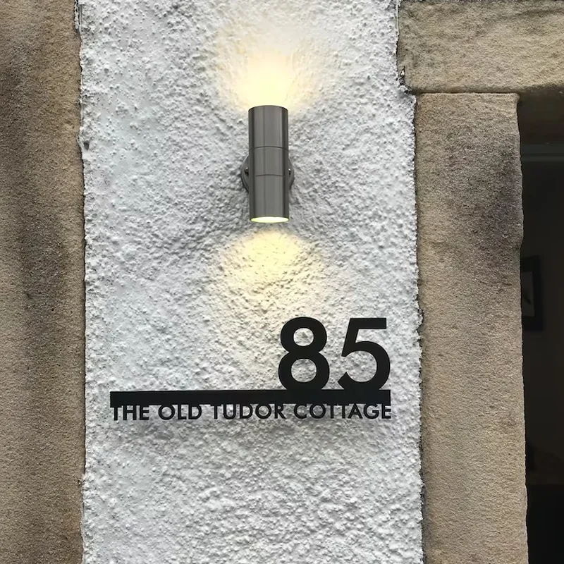 Hotel Door plate Touch Doorbell Switch with LED Door Room number doorplate