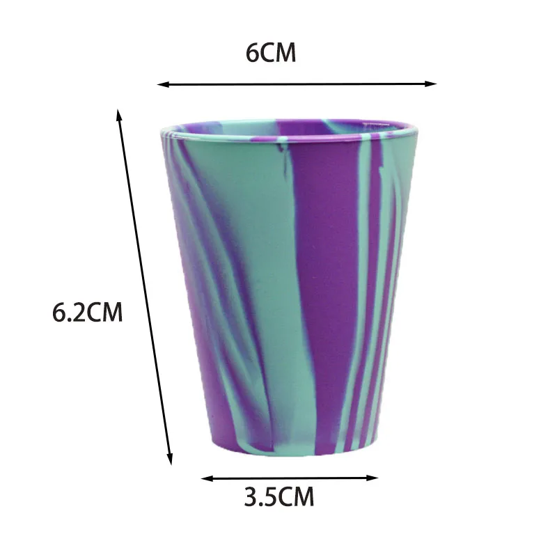40ML Colorful Food Grade Silicone Beer Glass Parties Sports and Outdoors Silicone Wine Cups