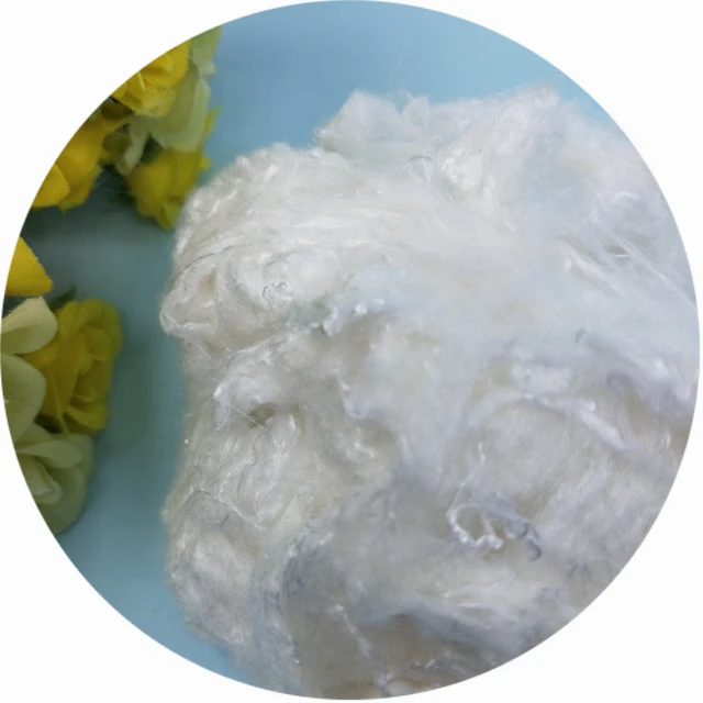 pure white spinning 1.4d 32mm bamboo fiber
