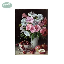 Dropshipping wholesale customized DIY paint by number 100% handmade oil decorative painting