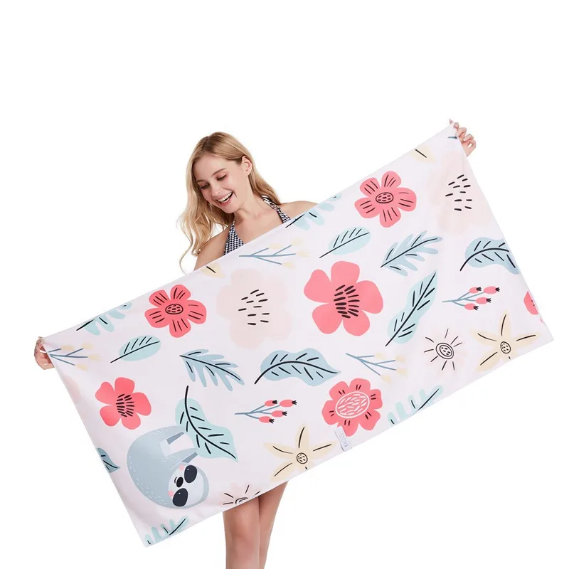 60X120cm Microfiber Sports Towel Gym Towel Digital Printing Suede Beach Towel