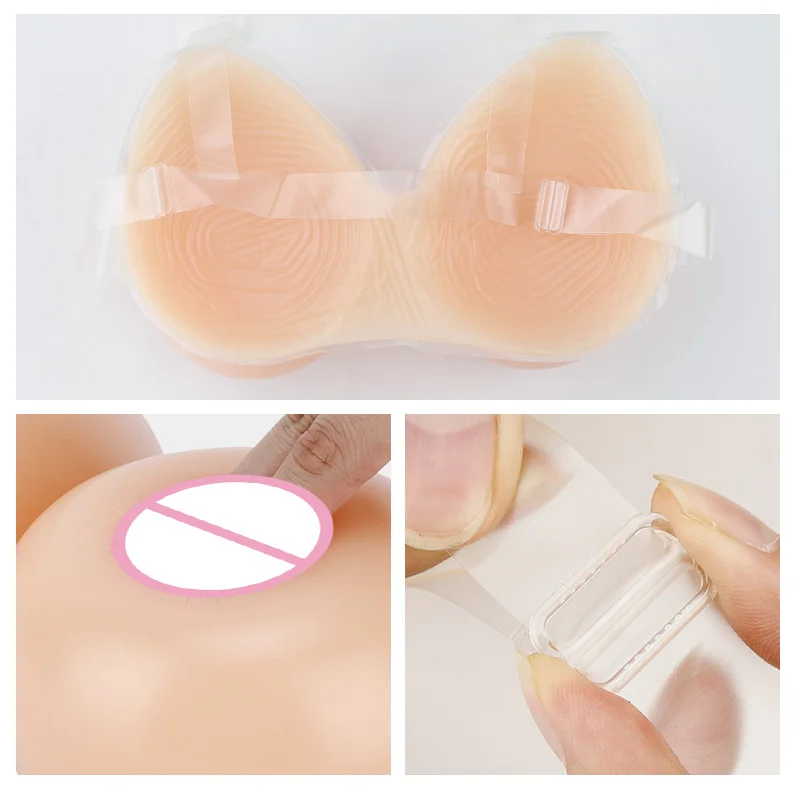 Silicone Breast Forms Drag Queen for Shemale Cross Dressing Hot Open Boobs Artificial New Style Tear Drop Shape Factory