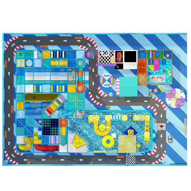 ocean indoor playground  kids role play house China children game equipment indoor playground