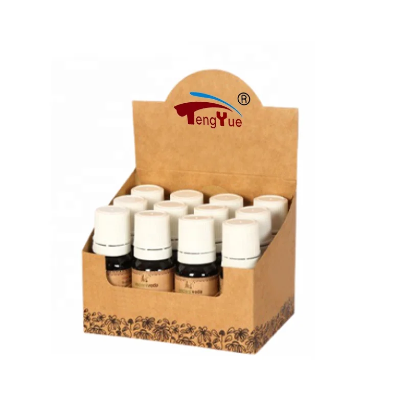 Customized Logo Ivory Cardboard Essential Oil Packaging Folding Carton Paper Boxes For Cosmetics