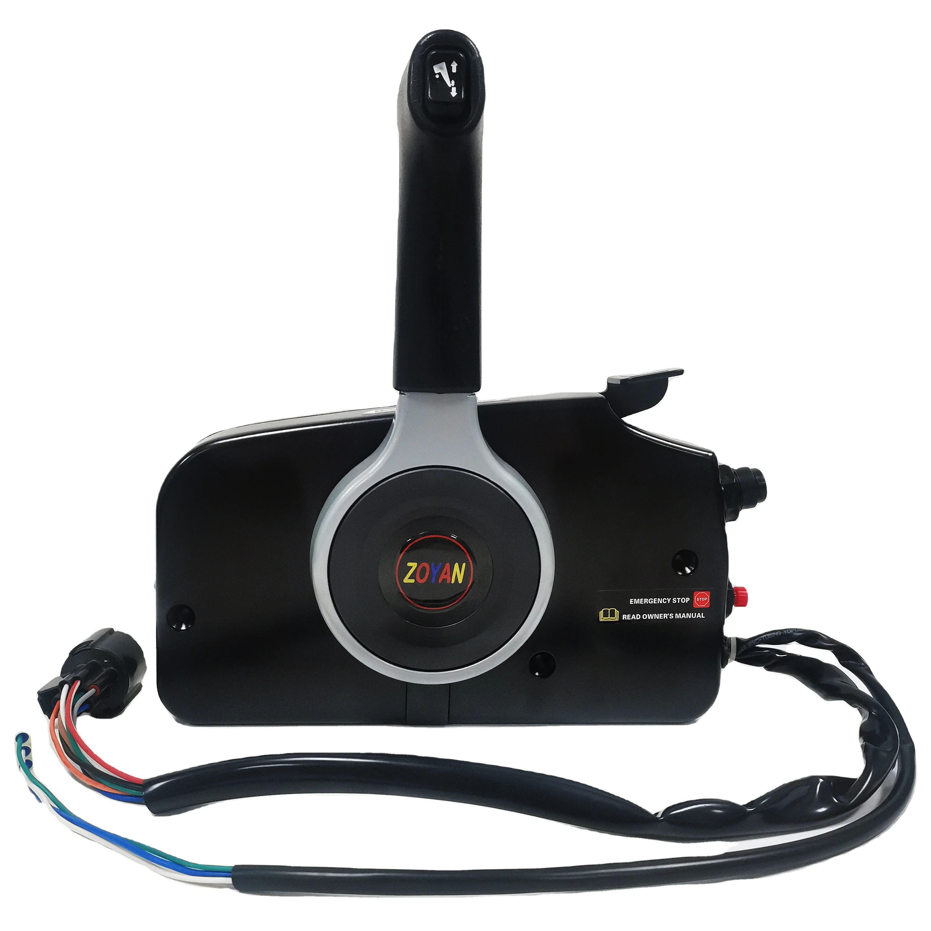 New Suzuki type with power trim single lever plastic outboard marine engine remote throttle control box