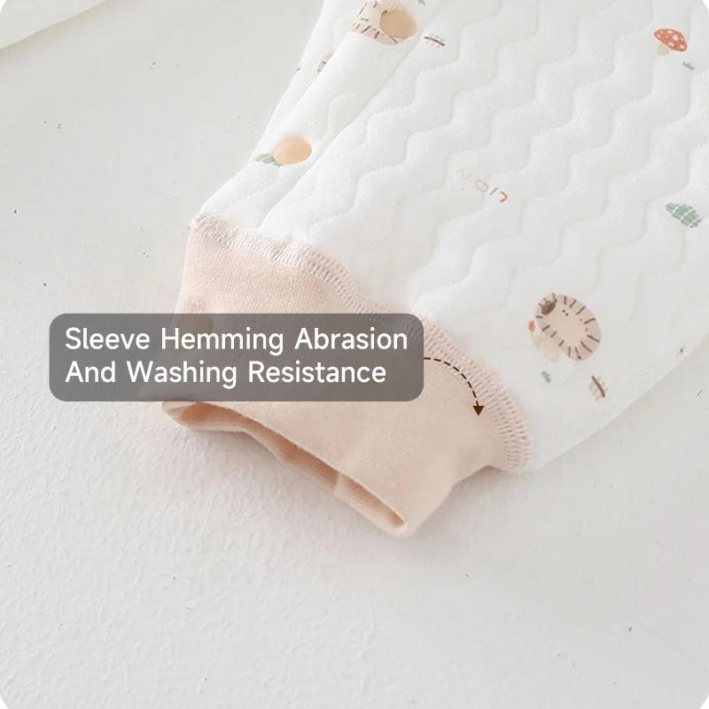 Baby Clothing Autumn and Winter Thickened Baby Jumpsuit Cotton Newborn Jumpsuit Creeper Long-sleeved Pajamas