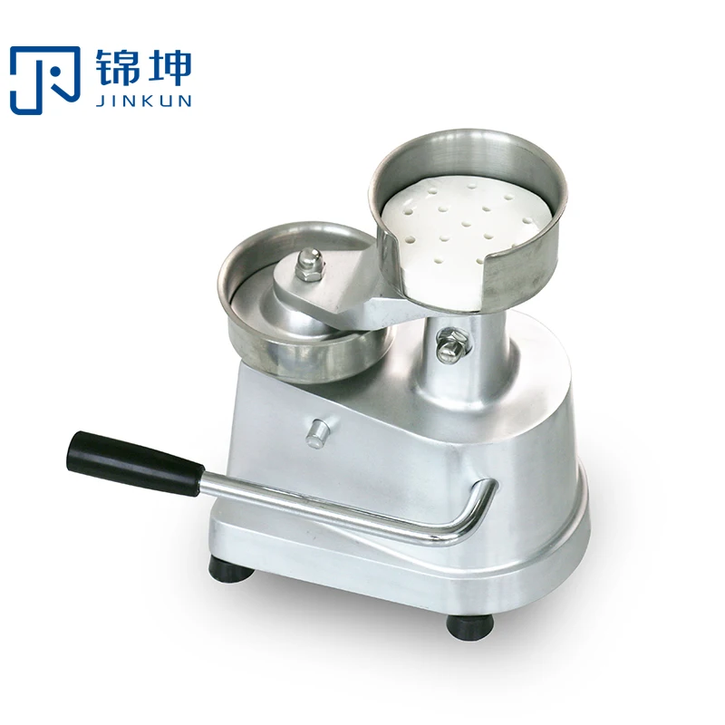 High Quality stainless steel  130mm 3 In 1 Burger Patty Maker Manual Stuffed Burger Press