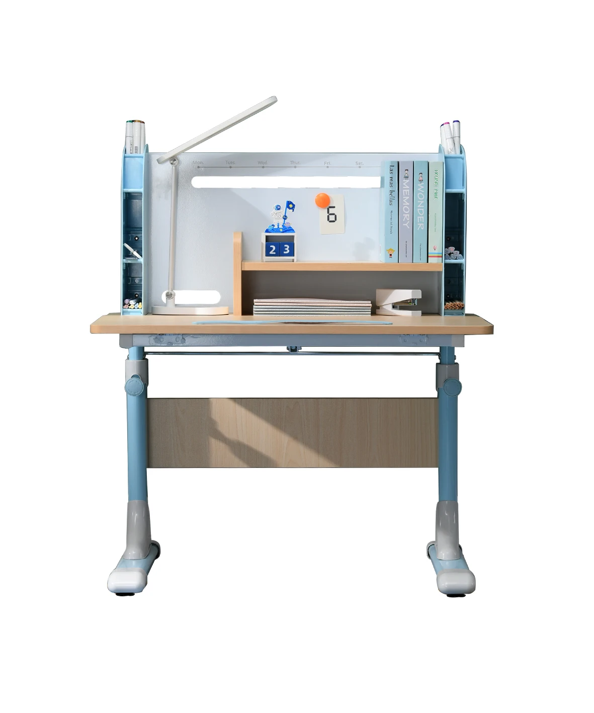 small school using table pink and blue table for child studying reading and painting high quality kids furniture