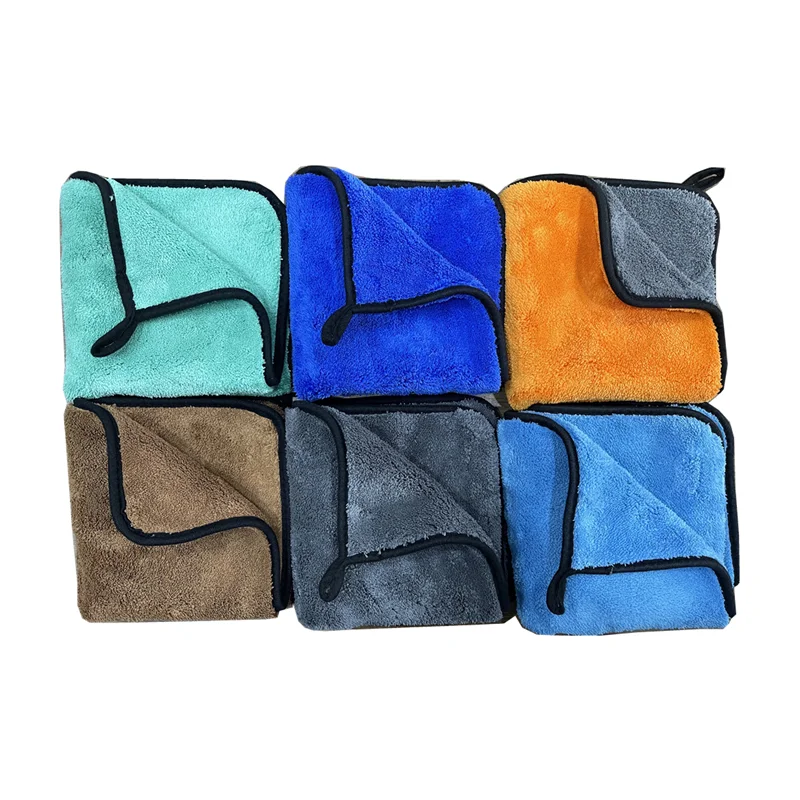 Magic thickened 1200 gsm microfiber towel gray custom car drying towel