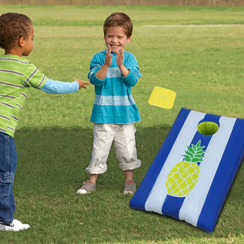 Pool Toys Bean Bag Toss Games Inflatable Floating Cornhole Board Set Toss Toys for Kids Adult Water Games