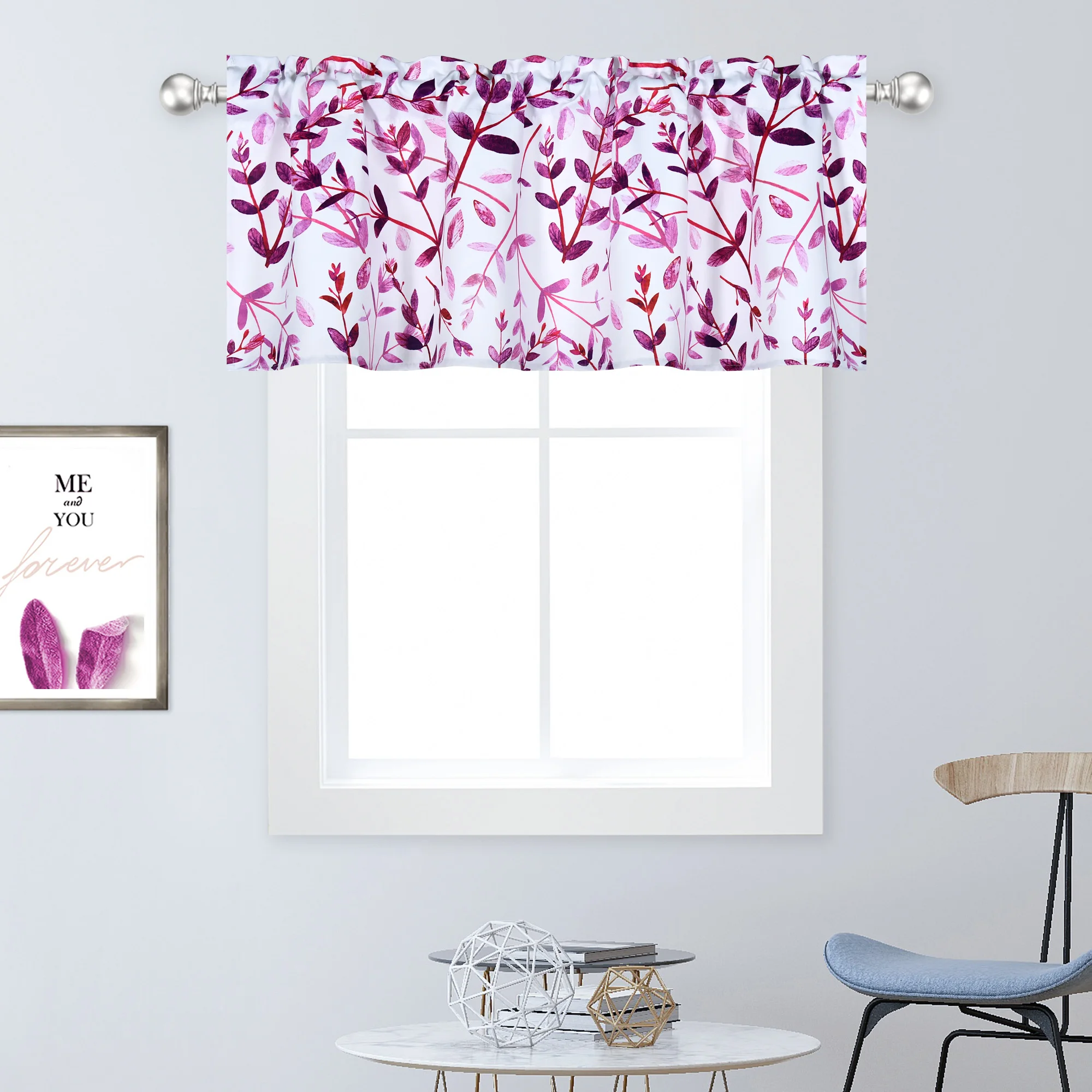 Фиолетовый ветви дерева Листья балдахин-100% полиэстер 52x18 дюймов балдахин 1 шт./упак.