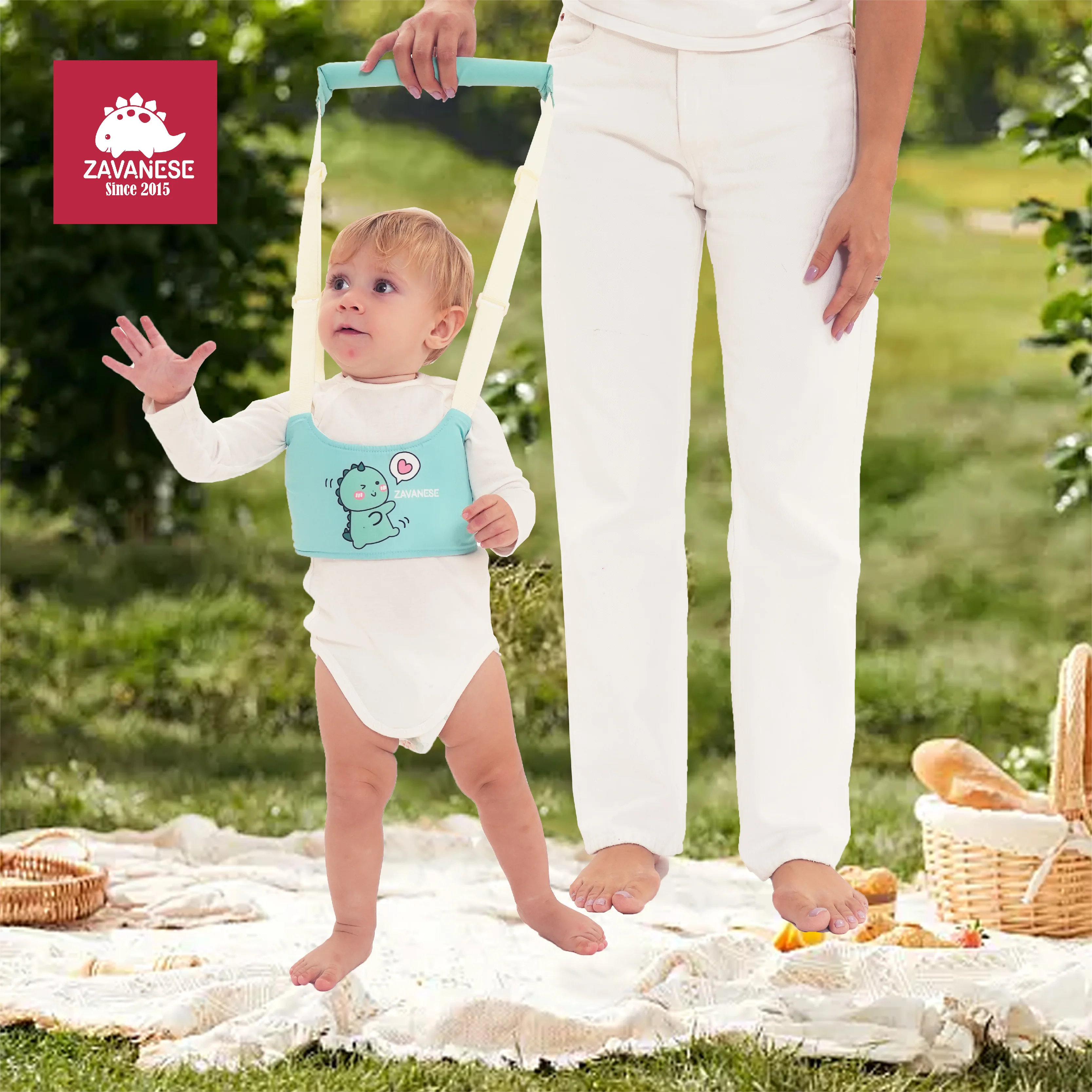 ZAVANESE Baby Walking Assistant Harness Belt toddler belt adjustable breathable Toddler Child Baby Assistant Safety leash