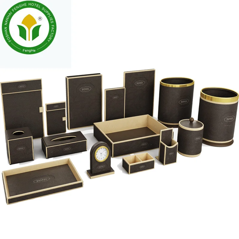 Restaurant hotel supplies hotel black leather amenities leather accessories