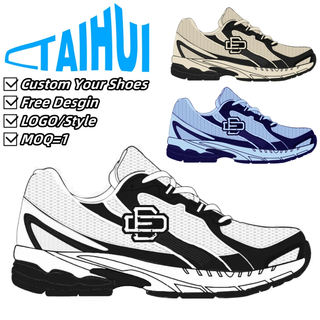 OEM Lightweight Athletic Men Running Gym Shoes ODM Factory Custom Shoes Manufacturer Fashion Casual Sneakers Sports Walking Shoe